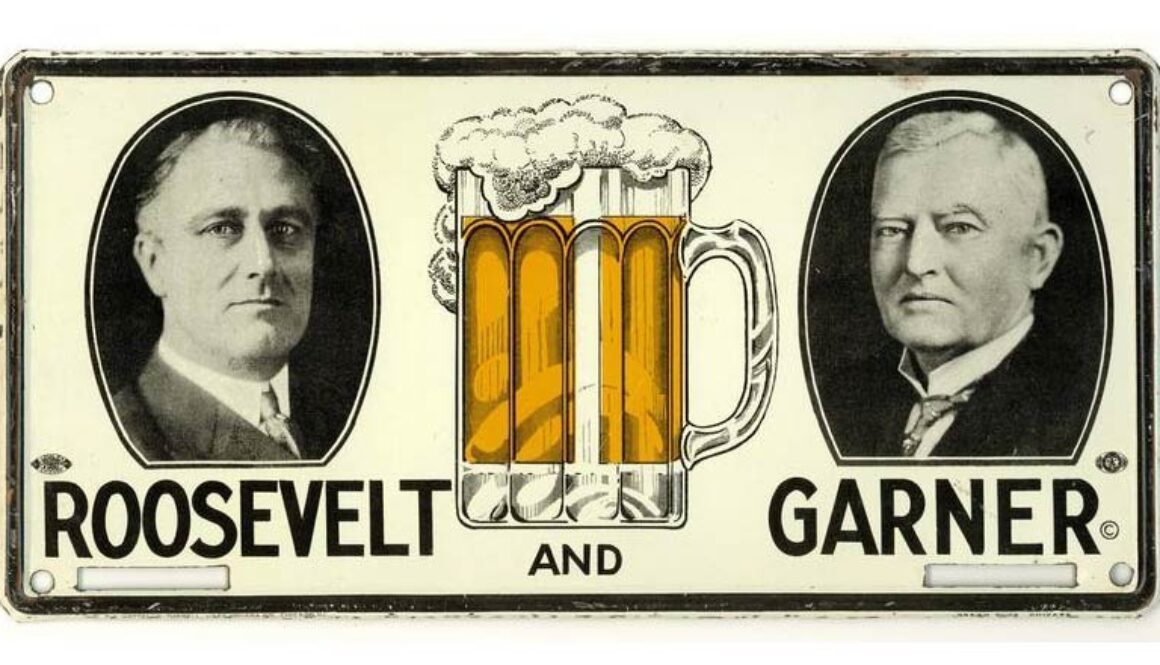 Roosevelt License Plate, 1932. Courtesy of the Franklin D. Roosevelt Library and Museum 2-01